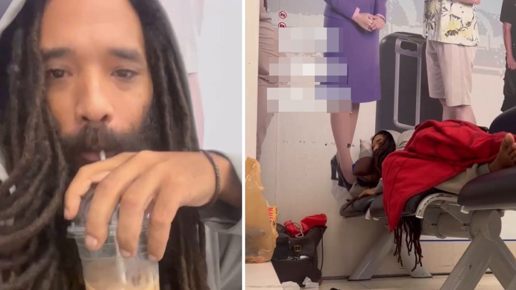 男子在社交平台分享自己在泰國機場的日常片段。IG@rastagraphy