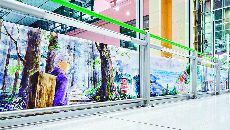大阪關西國際機場以漫畫藝作介紹區內八條文化道路，由女漫畫家漆原友紀創作的《朝聖之路》系列，描述的便是紀伊半島風情。