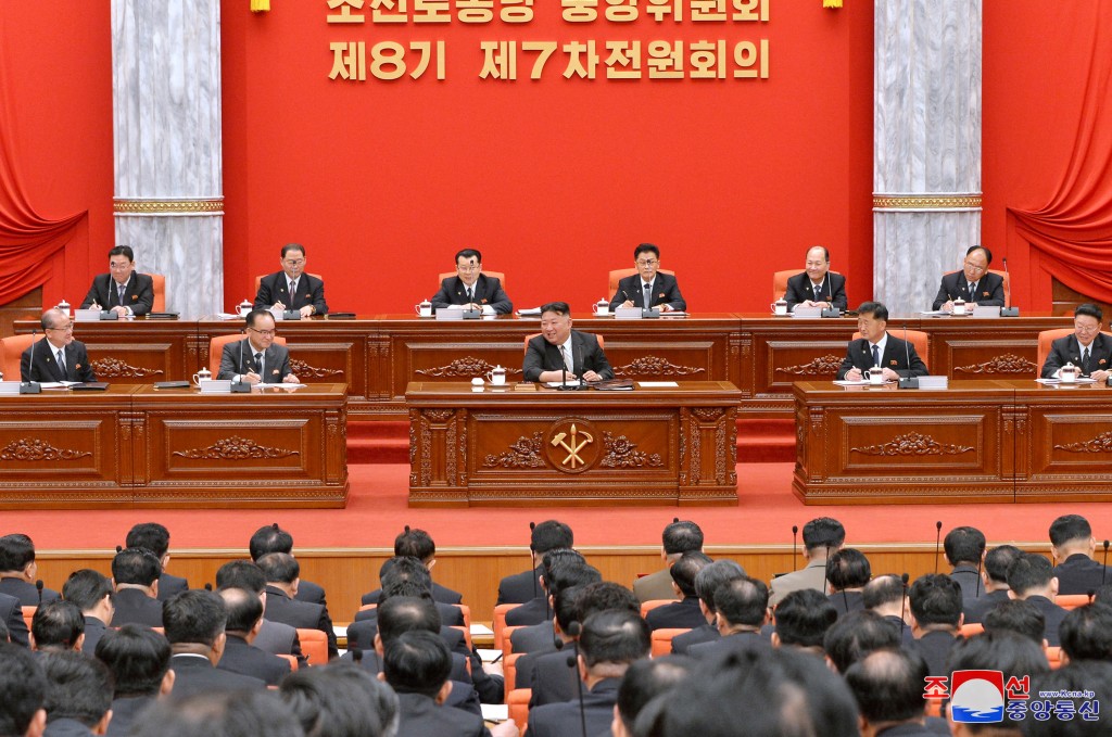 北韩劳动党8届7中全会。 REUTERS