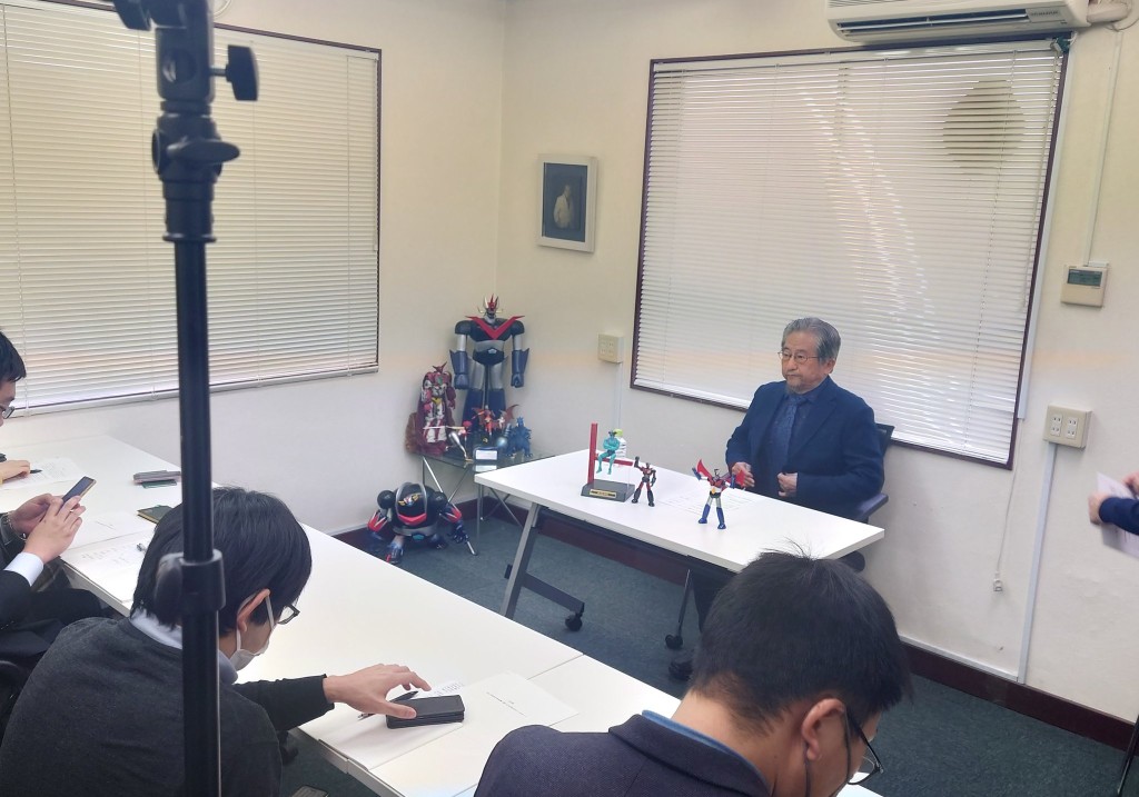 永井豪此前一天才舉行記者會，宣布捐錢和把原稿「畫回來」鼓勵災民。 X