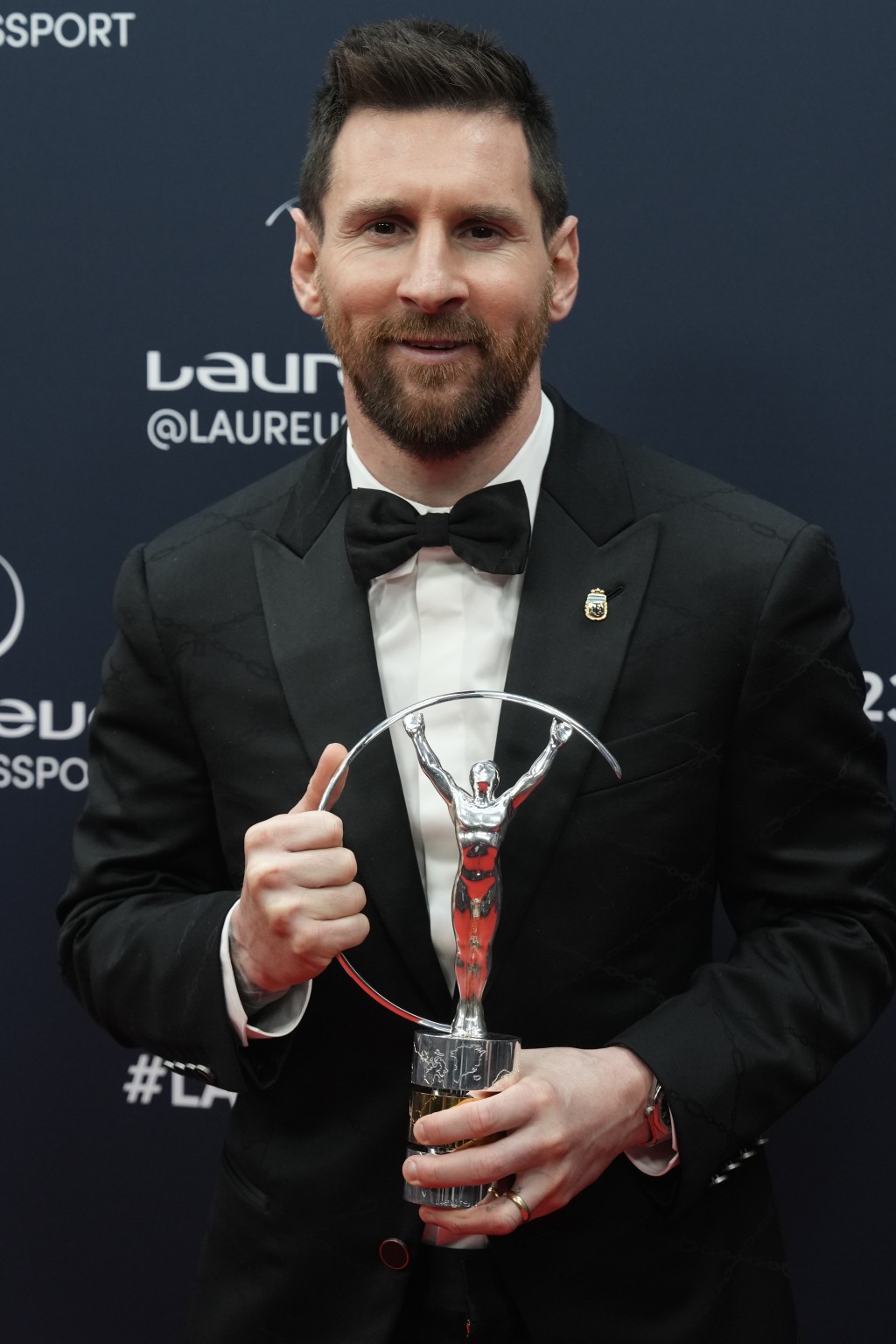 2020年曾獲奬的美斯亦成為兩度獲奬的首位足球員。AP