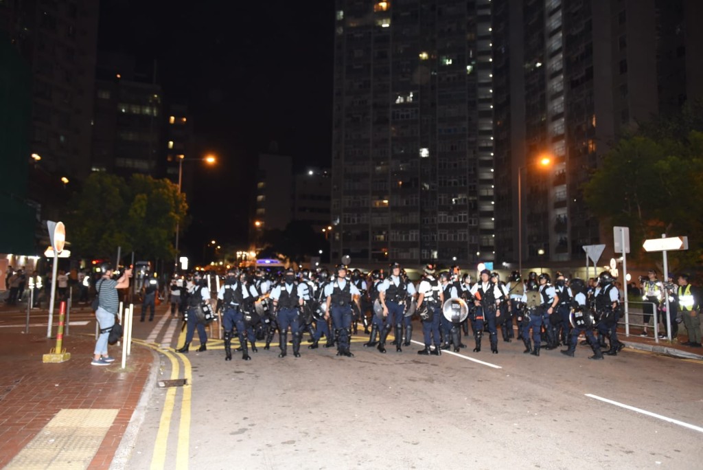 警方清場。