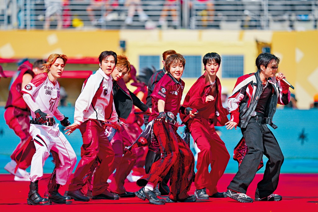 BTS有份為世盃中場騷演出，但未獲FIFA分享演出片段。