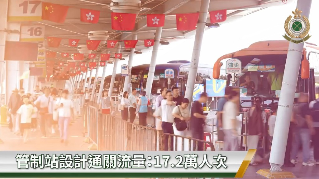 管制站設計通關流量:17.2萬人次 管制站設計通關流量:17.2萬人次