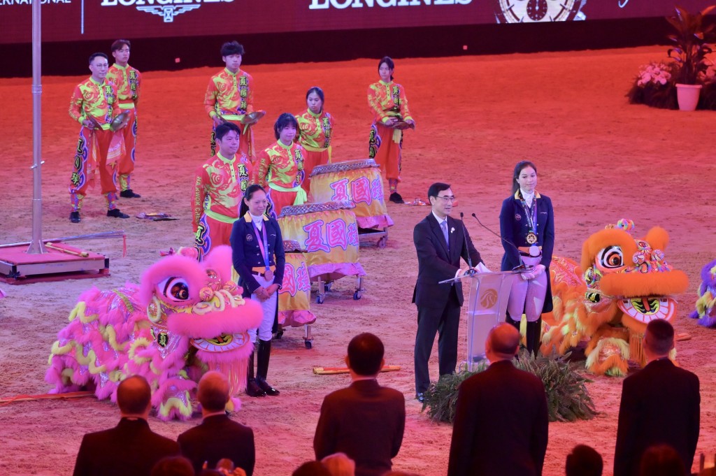 首屆香港國際馬術盛典，周五起一連3日在亞洲博覽館舉行。 何君健攝