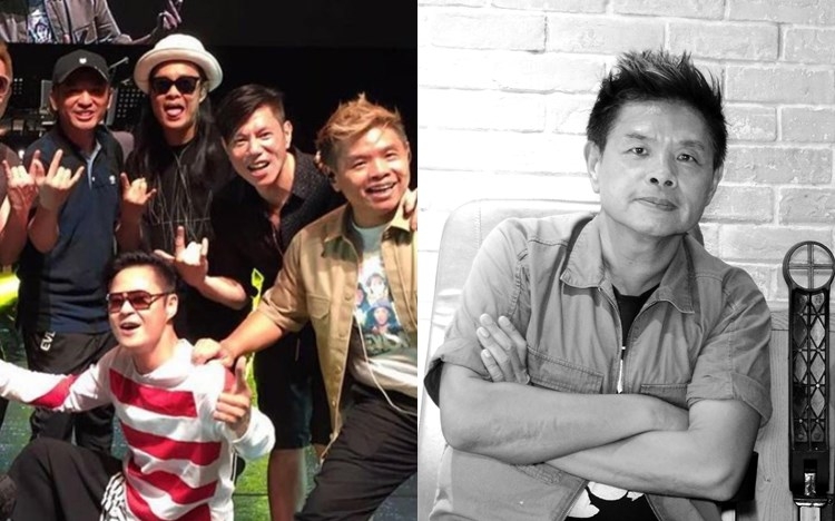 蔡一傑在社交網貼出草蜢及太極的合照，悼念昨日疑因心臟病發猝逝的太極成員Gary。