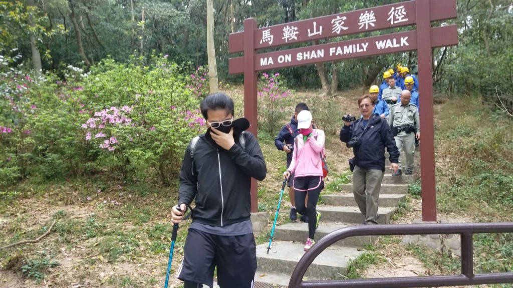 一對夫婦吊手岩行山時，報稱發現疑似老虎。讀者提供