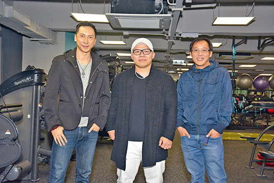 ■杜宇航、Bruce Lee、麥啟光宣傳賀歲片《如珠如寶》。