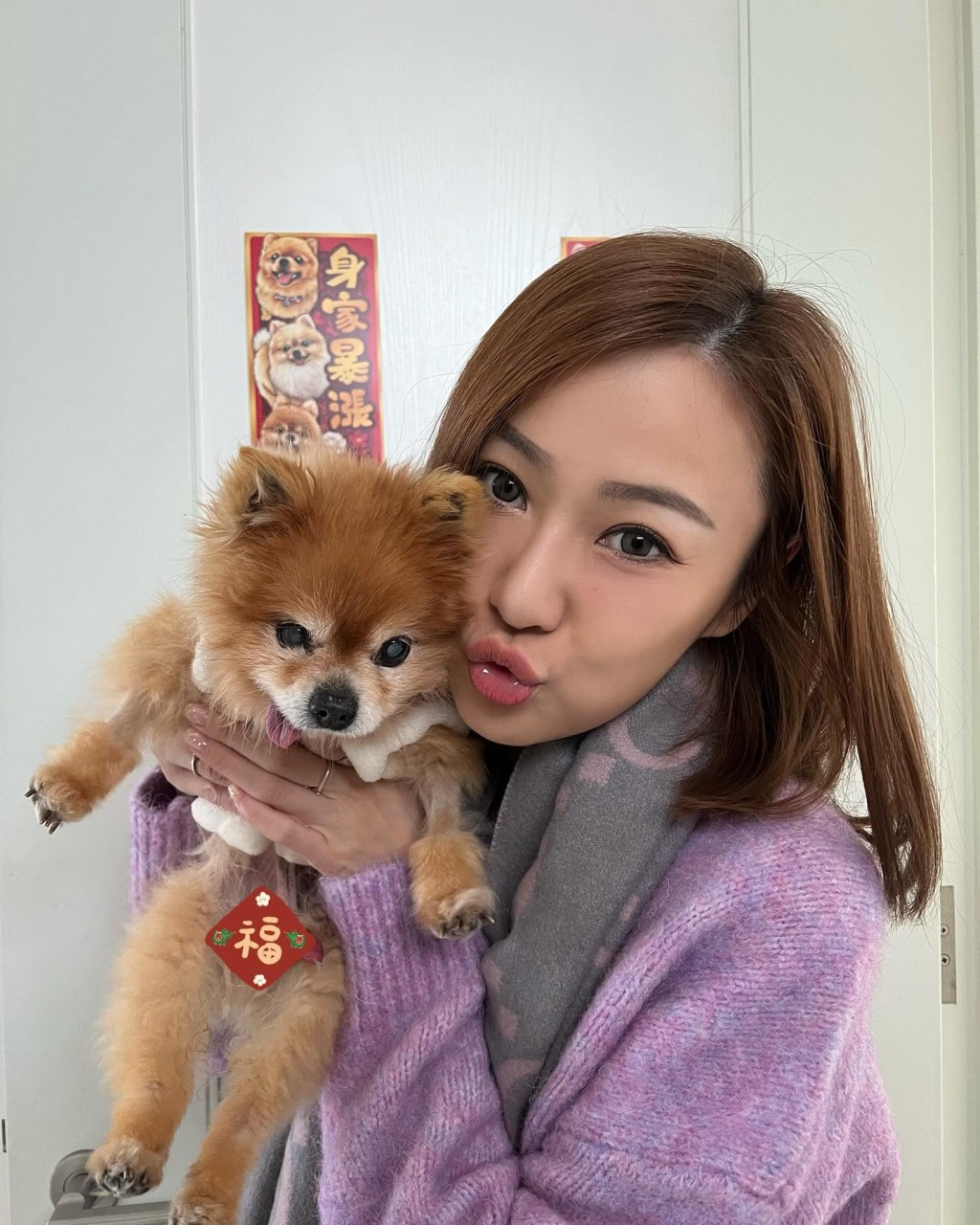 朱智賢與謝東閔的17歲「兒子」冬甩離世。 朱智賢與謝東閔的17歲「兒子」冬甩離世。