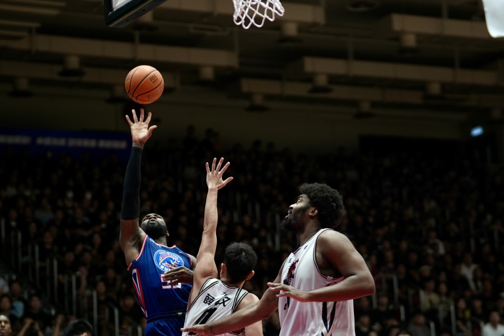 NBL季後賽總決賽Game4，香港金牛主場迎戰安徽文⼀。 劉駿軒攝