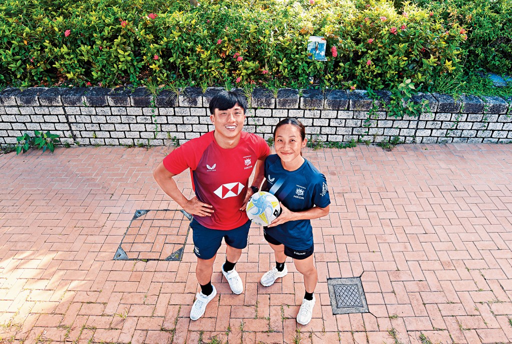 李卡度(左)和莊嘉欣(右)是港男、女子七欖隊的「大腦」。