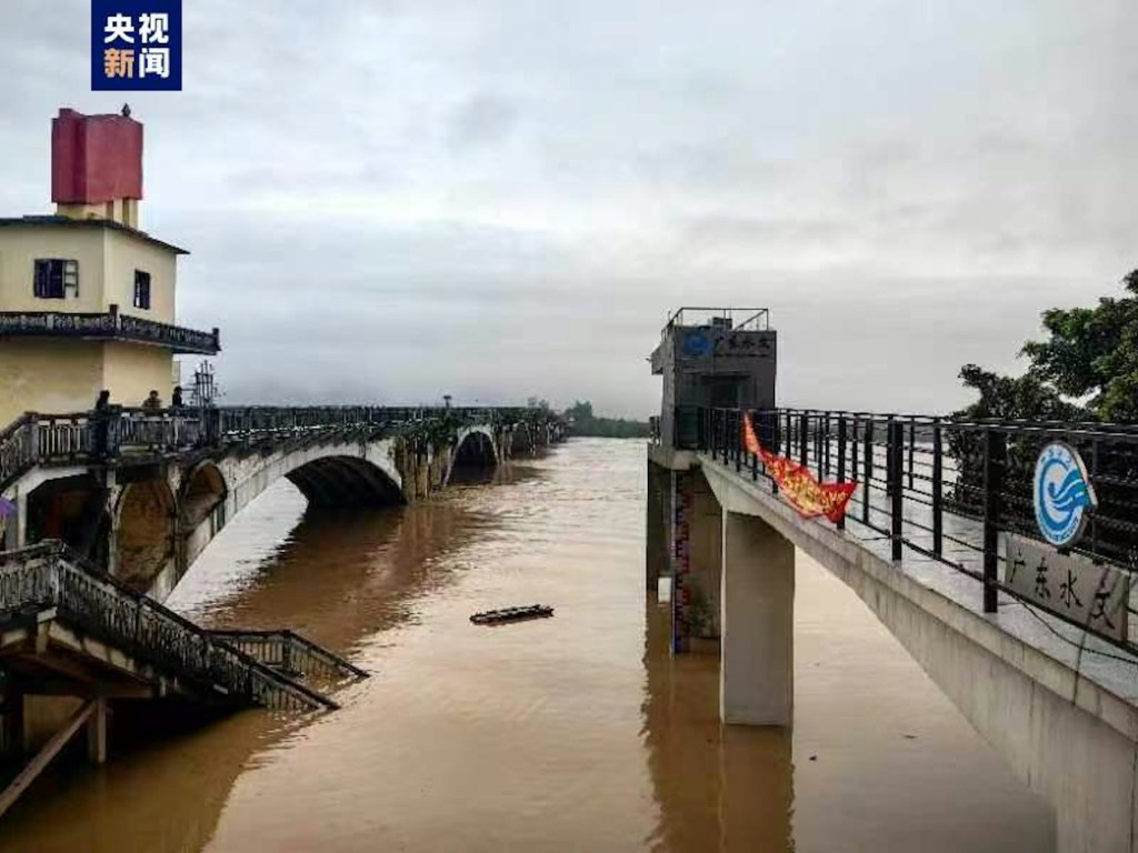 廣東北江今年4月迎來第1號洪水。