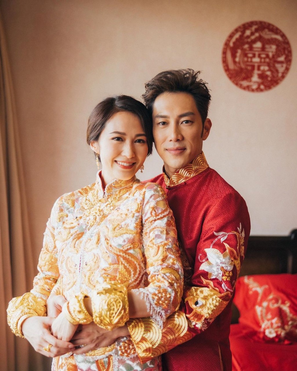 湯怡與麥秋成於上月結婚。