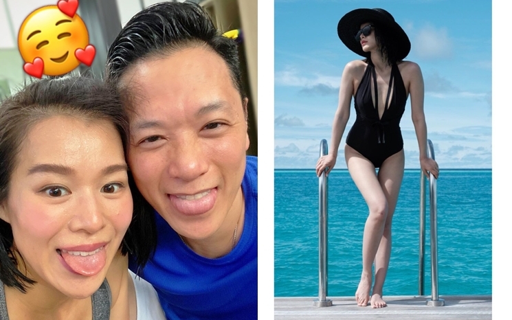 杏兒同老公李乘德齊齊健身都係想keep返fit啫!