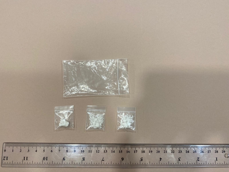 警方檢獲的毒品。警方提供