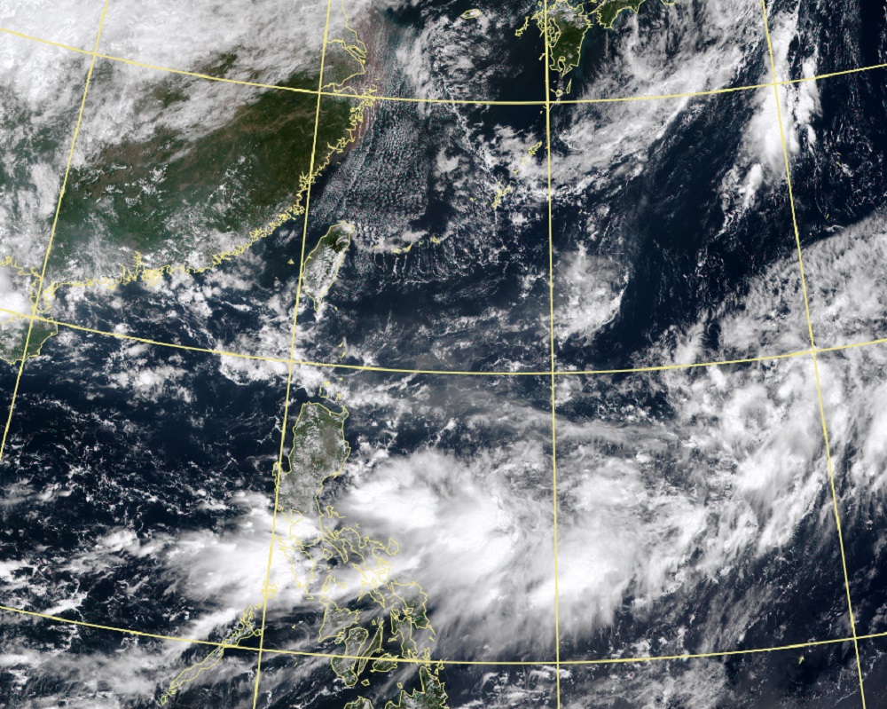 菲律賓東面可能有熱帶擾動發展。台灣中央氣象局圖片