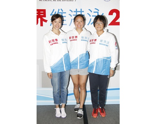 三位女飛魚歐鎧淳、江忞懿及施幸余