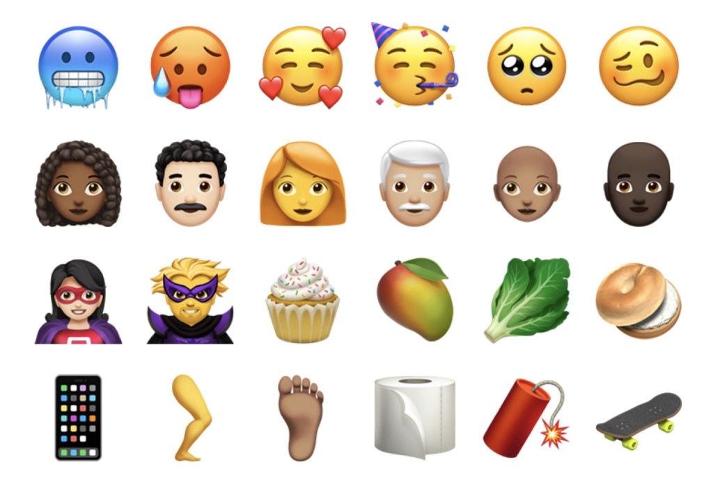 蘋果iOS大型更新,加入紅髮光頭等逾70個新Emoji。網上圖片