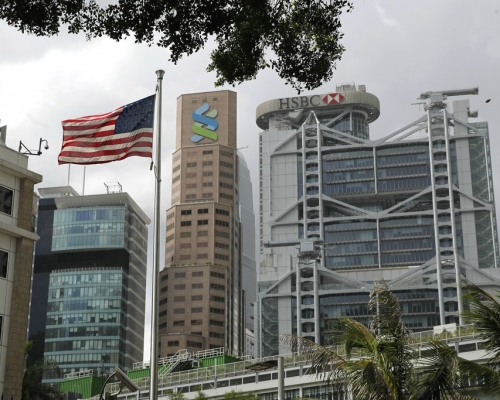美國可能制裁香港金融機構。AP資料圖片