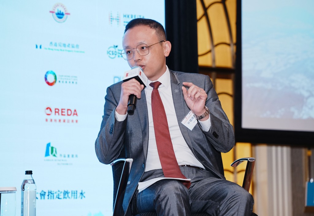 林鎮鴻表示，美國減息對香港樓價有支撐作用，但樓價上升則主要視乎內地經濟。