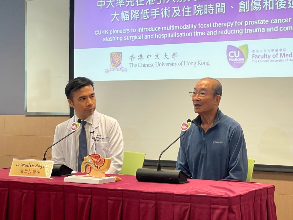 75歲的梁先生(右)2018年確診前列腺癌,他在2019年四月接受HIFU治療,術後至今沒有癌症復發跡象。 75歲的梁先生(右)2018年確診前列腺癌,他在2019年四月接受HIFU治療,術後至今沒有癌症復發跡象。