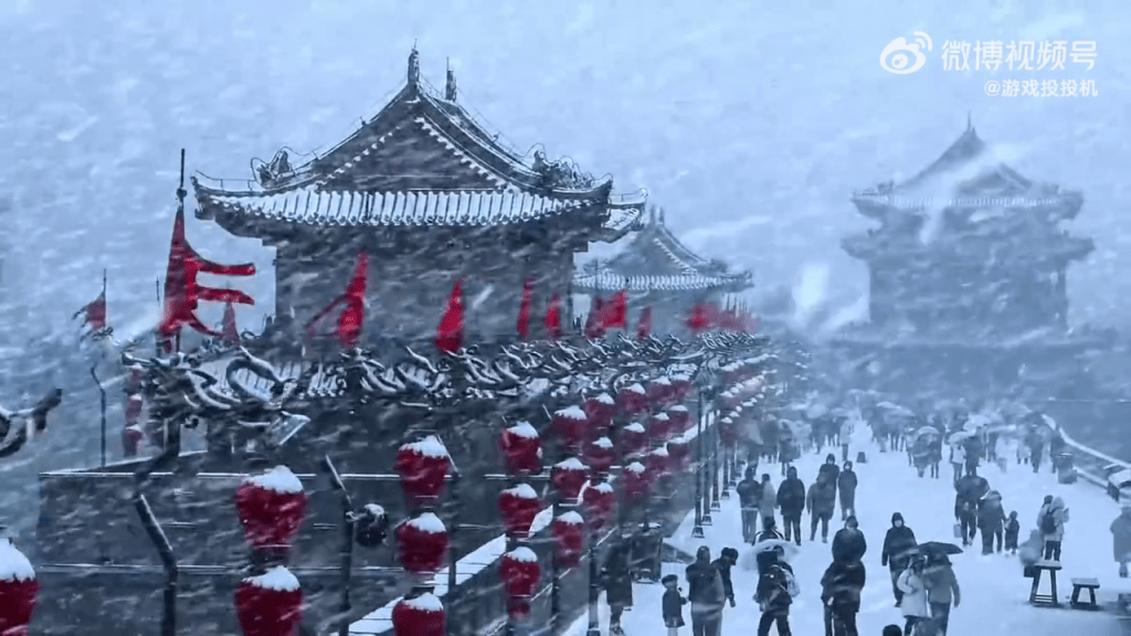 西安突降大雪,24小時內溫差20度,一天穿越冬夏兩季。 微博 西安突降大雪,24小時內溫差20度,一天穿越冬夏兩季。 微博