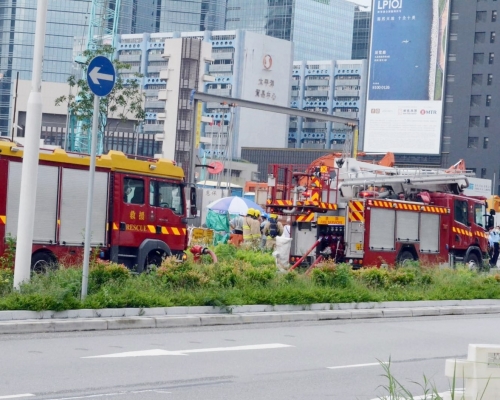 香港兒童醫院對開地盤下午發現懷疑炸彈。