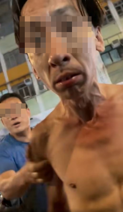 赤膊男辱罵司機。fb車cam L（香港群組）圖片