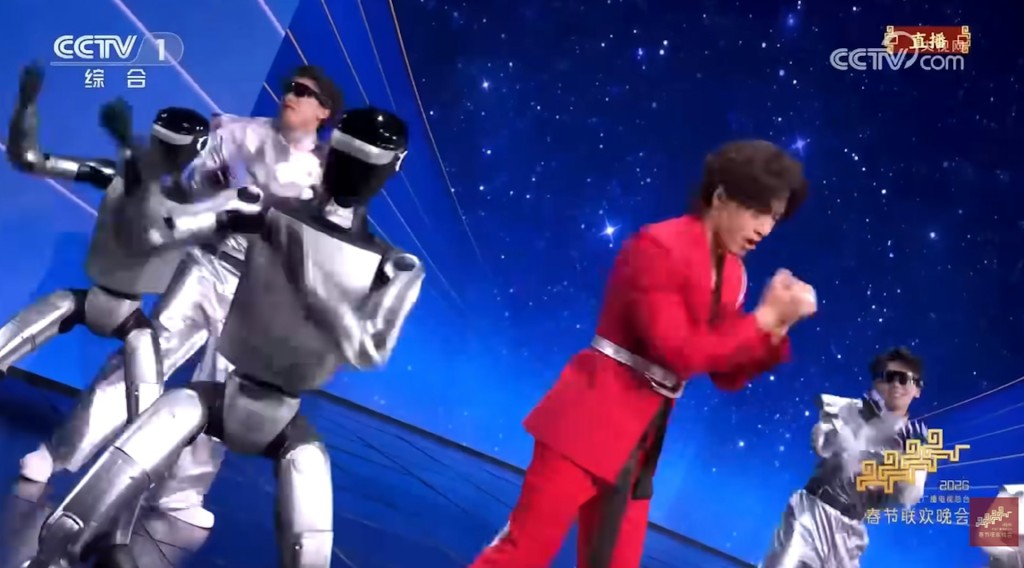 魔法原子的人形機械人率先登場,為言承旭等人歌曲同台伴舞。 魔法原子的人形機械人率先登場,為言承旭等人歌曲同台伴舞。