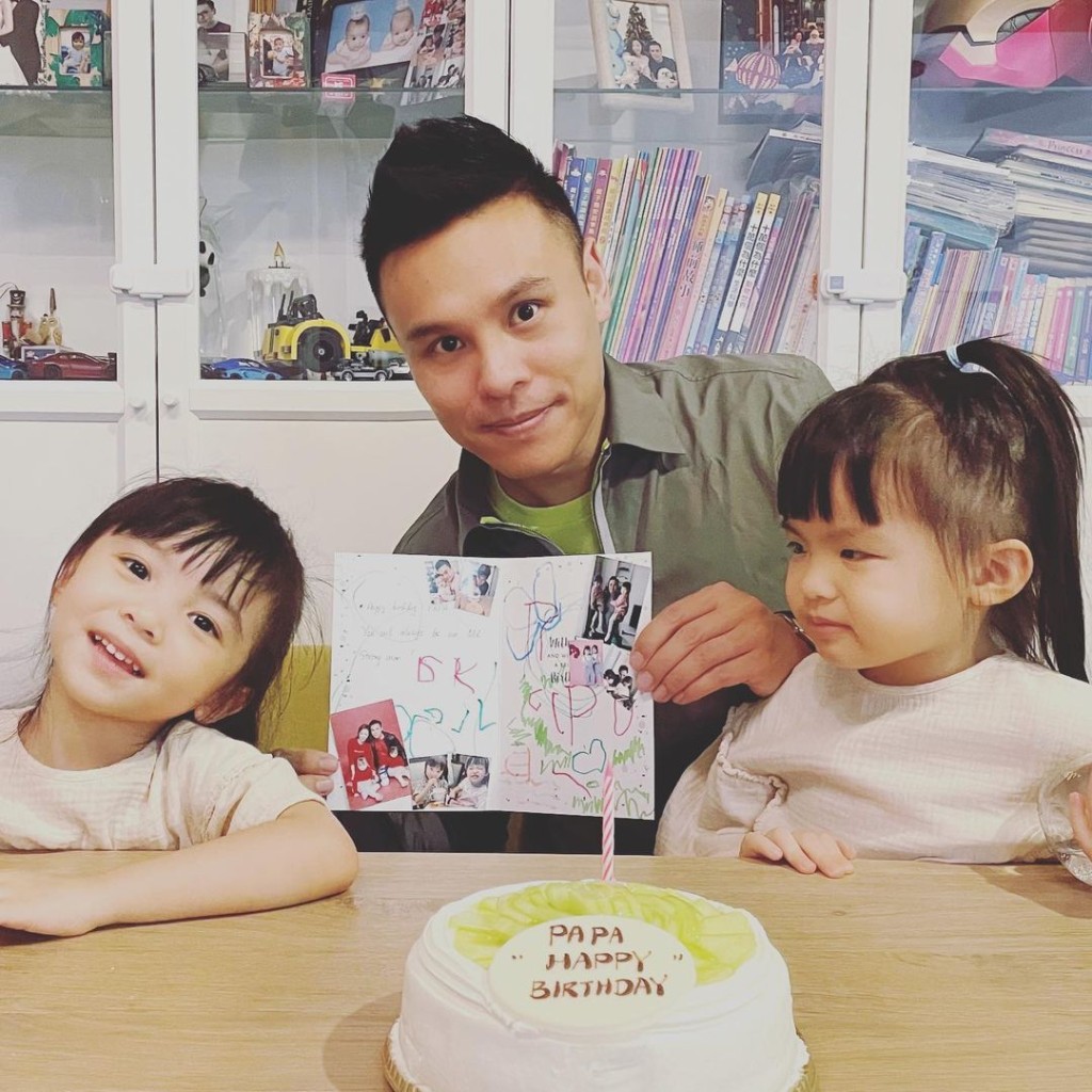 孖女兒給爸爸製作的生日賀卡最寶貴。