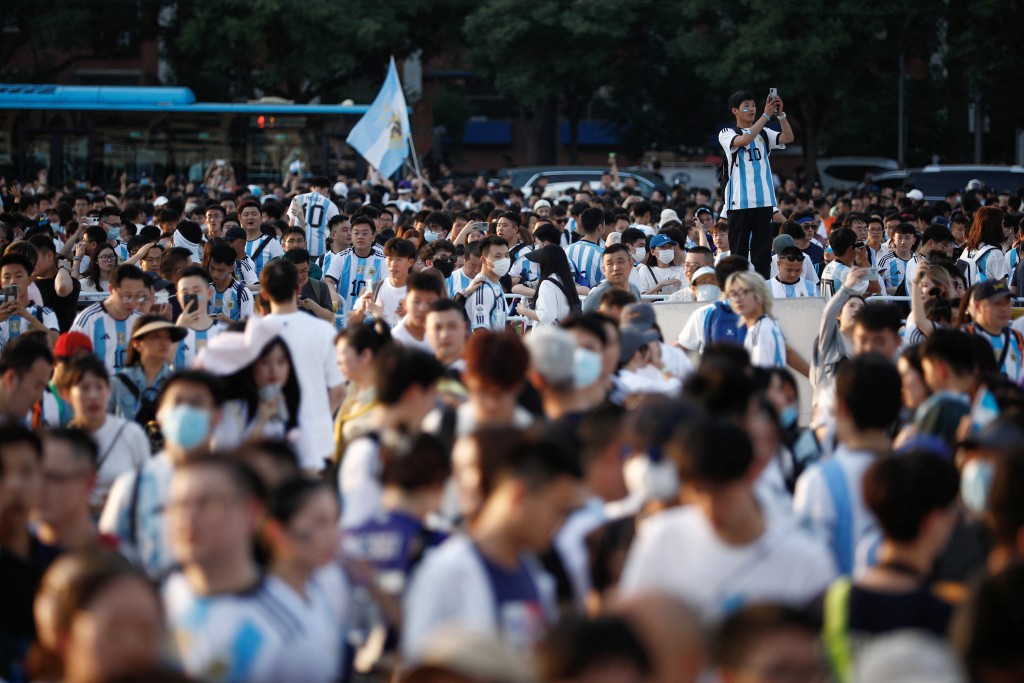 國內的阿根廷球迷亦十分熱情。REUTERS