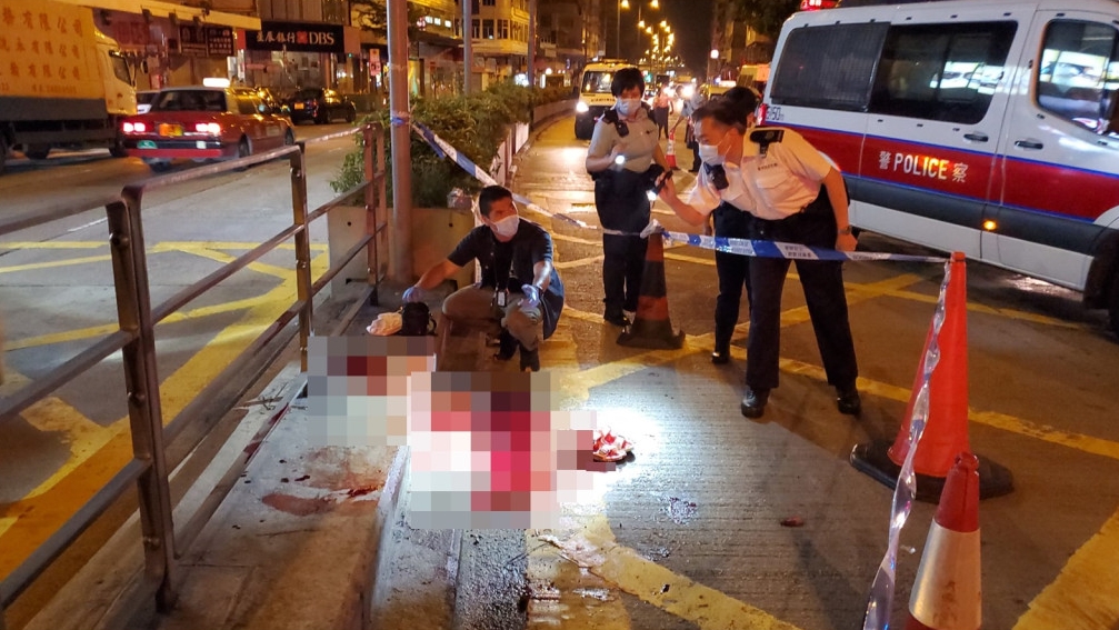 35歲巴基斯坦裔男子在佐敦街頭遇襲，身中15刀亡。資料圖片
