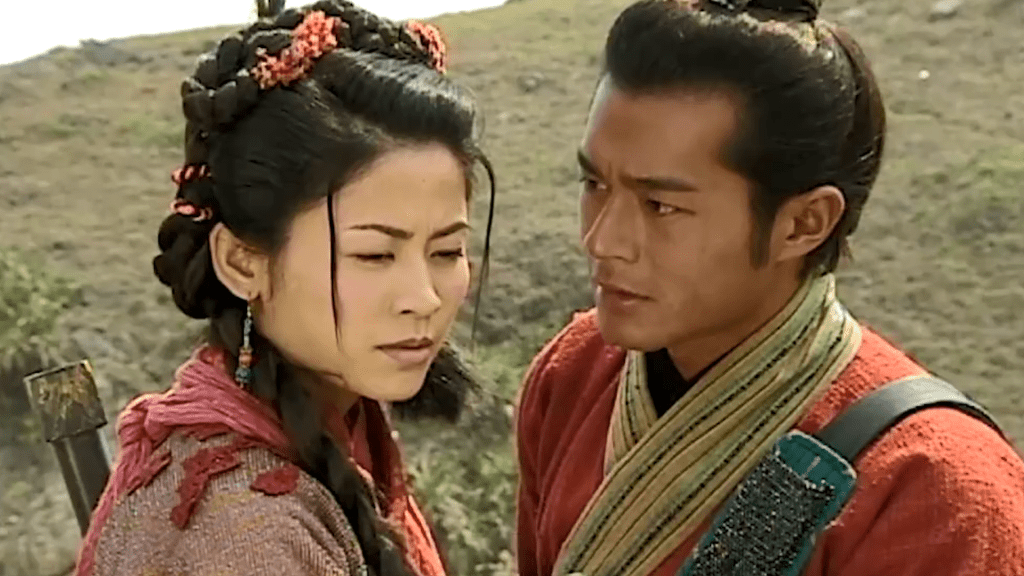 古天乐最后一部剧集2001年《寻秦记》，再与宣萱演情侣角色。