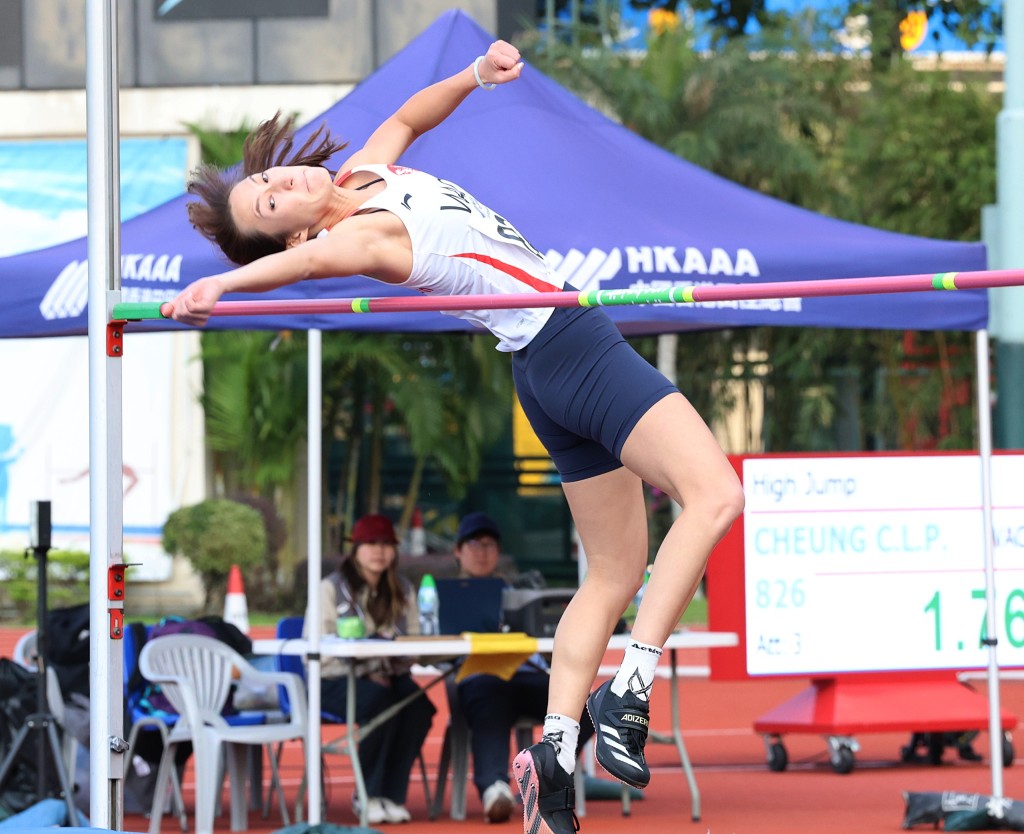 张静岚周六以1米73夺冠。徐嘉华摄