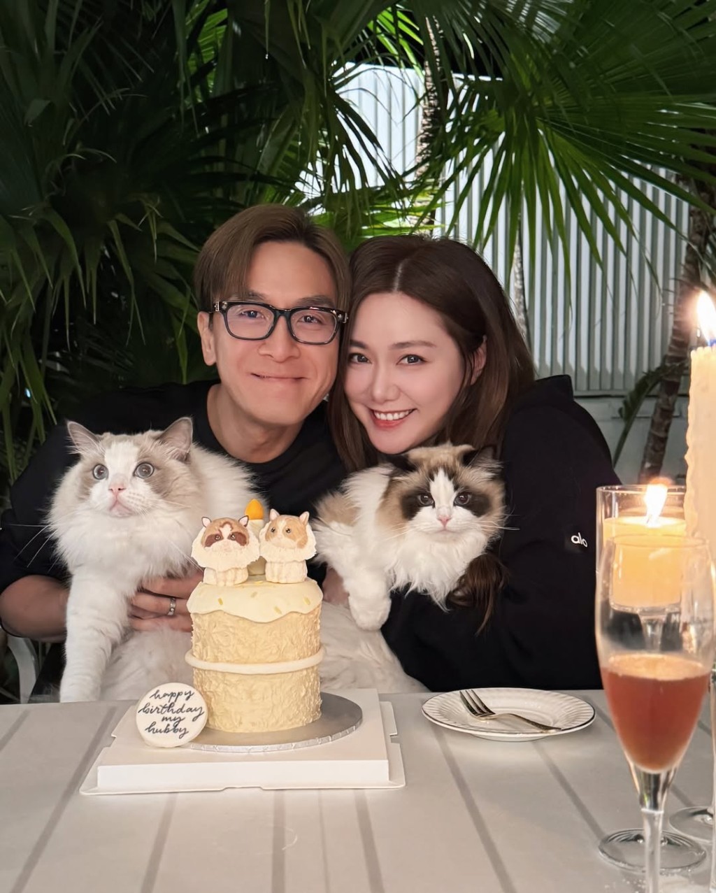 馬國明的52歲生日,老婆湯洛雯在IG上載甜蜜合照為老公慶生。 馬國明的52歲生日,老婆湯洛雯在IG上載甜蜜合照為老公慶生。