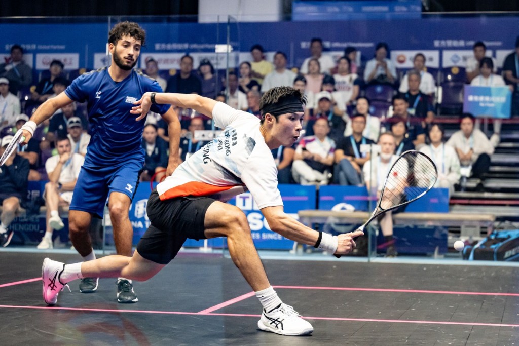 梁子軒同樣在8強止步。港協暨奧委會圖