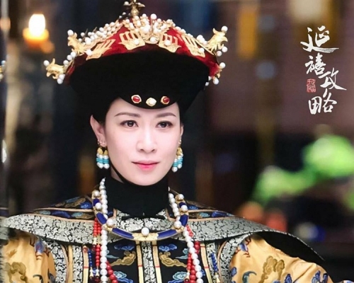 佘诗曼凭奸角在内地成功上位。（剧照）
