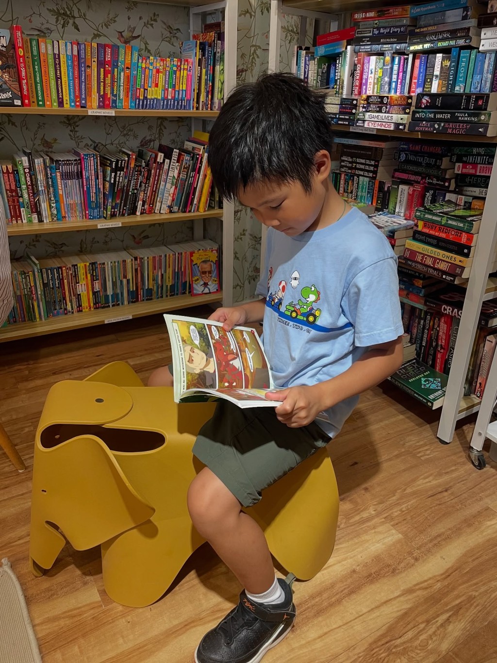 店內環境舒適,分類清晰, 適合不同年齡小書迷慢慢選擇。(圖片來源:《親子王》) 店內環境舒適,分類清晰, 適合不同年齡小書迷慢慢選擇。(圖片來源:《親子王》)