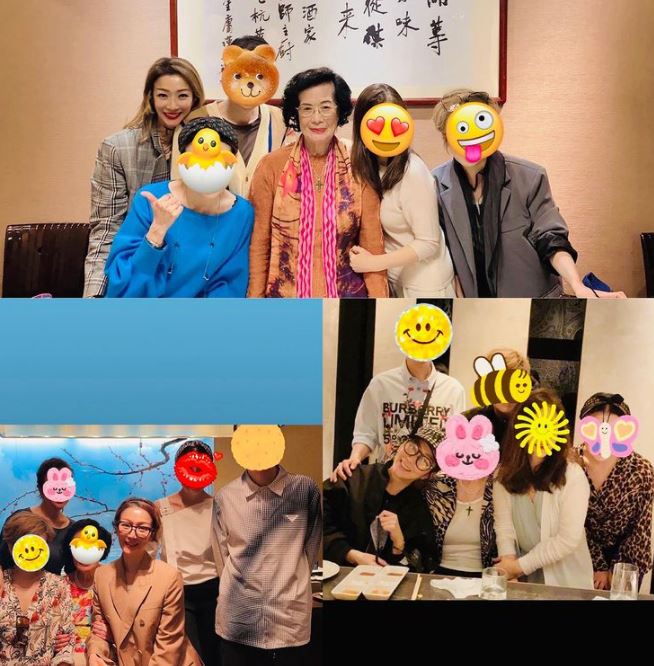 昨日亦用公仔遮着三位家姐及弟弟的樣子。