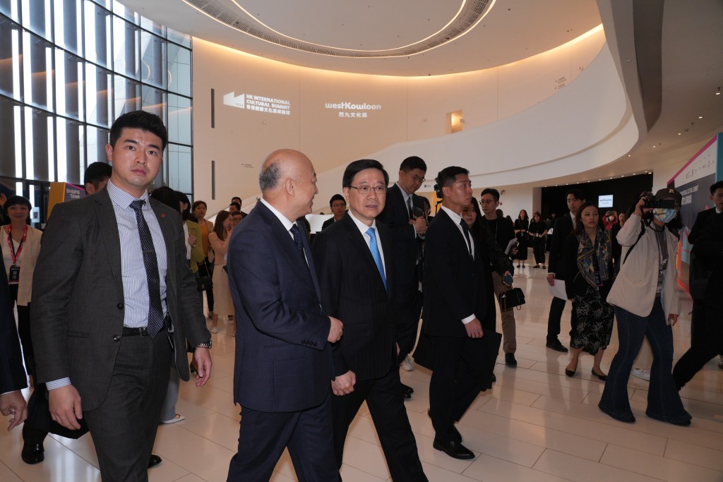 首屆「香港國際文化高峰論壇2024」開幕。（歐樂年攝）