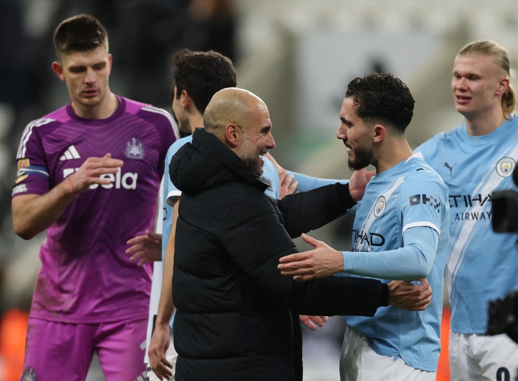 卓基为曼城奠胜。路透社