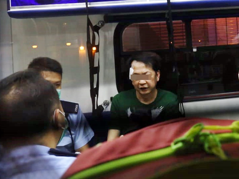 被捕男子。
