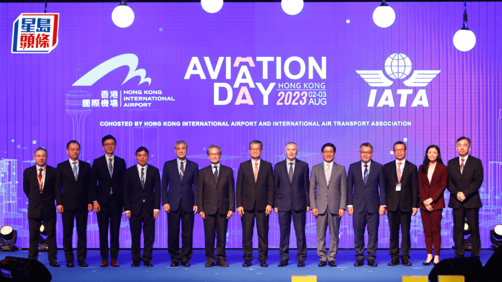 香港國際機場今日舉行「國際航空論壇2023」活動。鄭丹尼攝