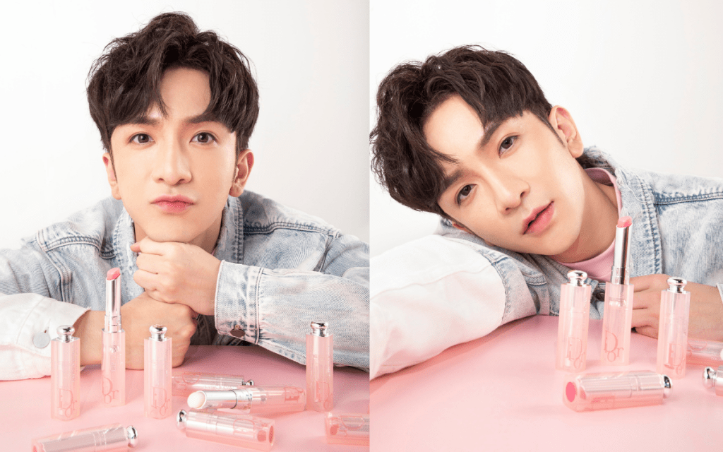Anson Lo刚刚在社交平台分享全新的Dior Lip Glow系列。