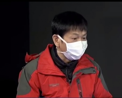 雷神山醫院院長。央視截圖