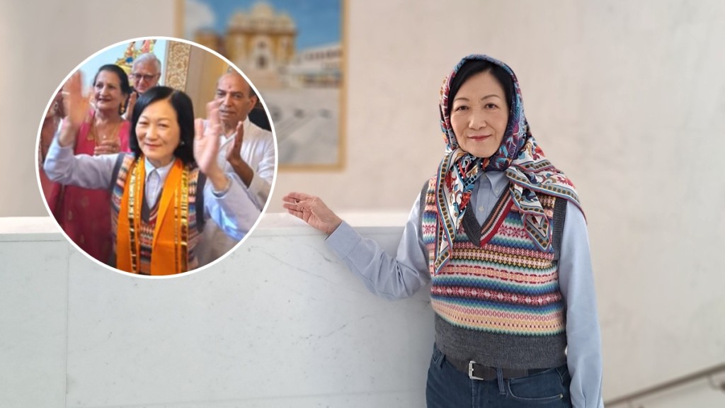 葉劉穿民俗服飾參與慶祝印度傳統節日,大跳印度舞。葉劉淑儀FB圖片