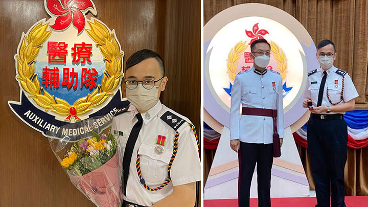 黃俊碩加入醫療輔助隊20年。
