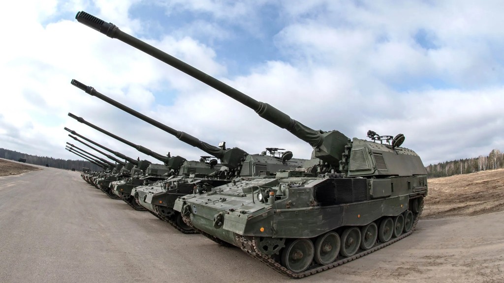 PzH 2000自走火砲是德國聯邦國防軍庫存的威力最強大火砲。資料圖片