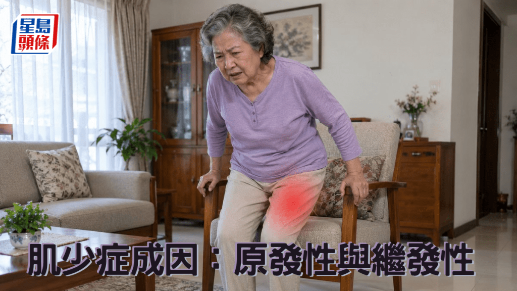 肌少症成因：原發性與繼發性。