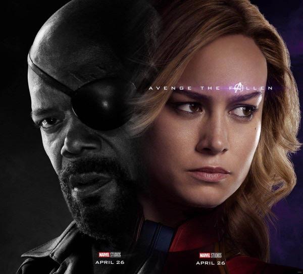 「Marvel隊長」和Nick Fury。網圖
